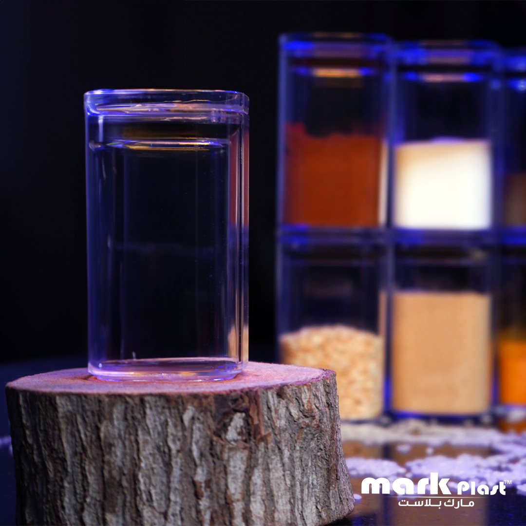 12-Pieces acrylic spices containers