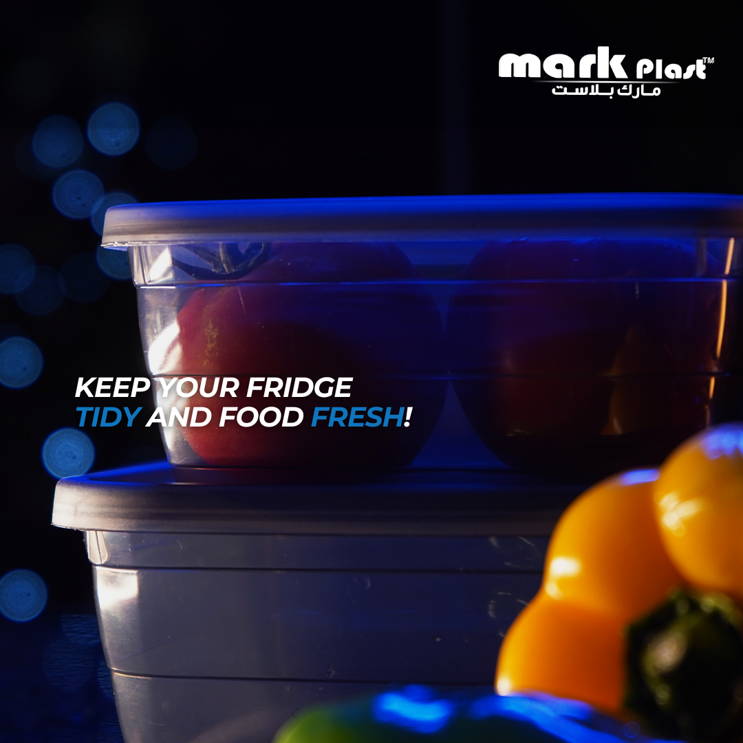 All Black Trend fridge containers (Set 3 Pieces)