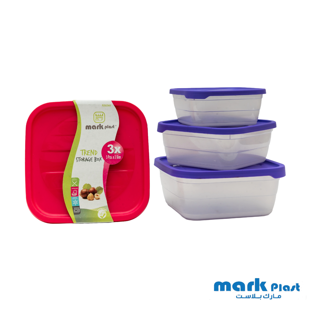 Trend Fridge containers (Set 3 Pieces)