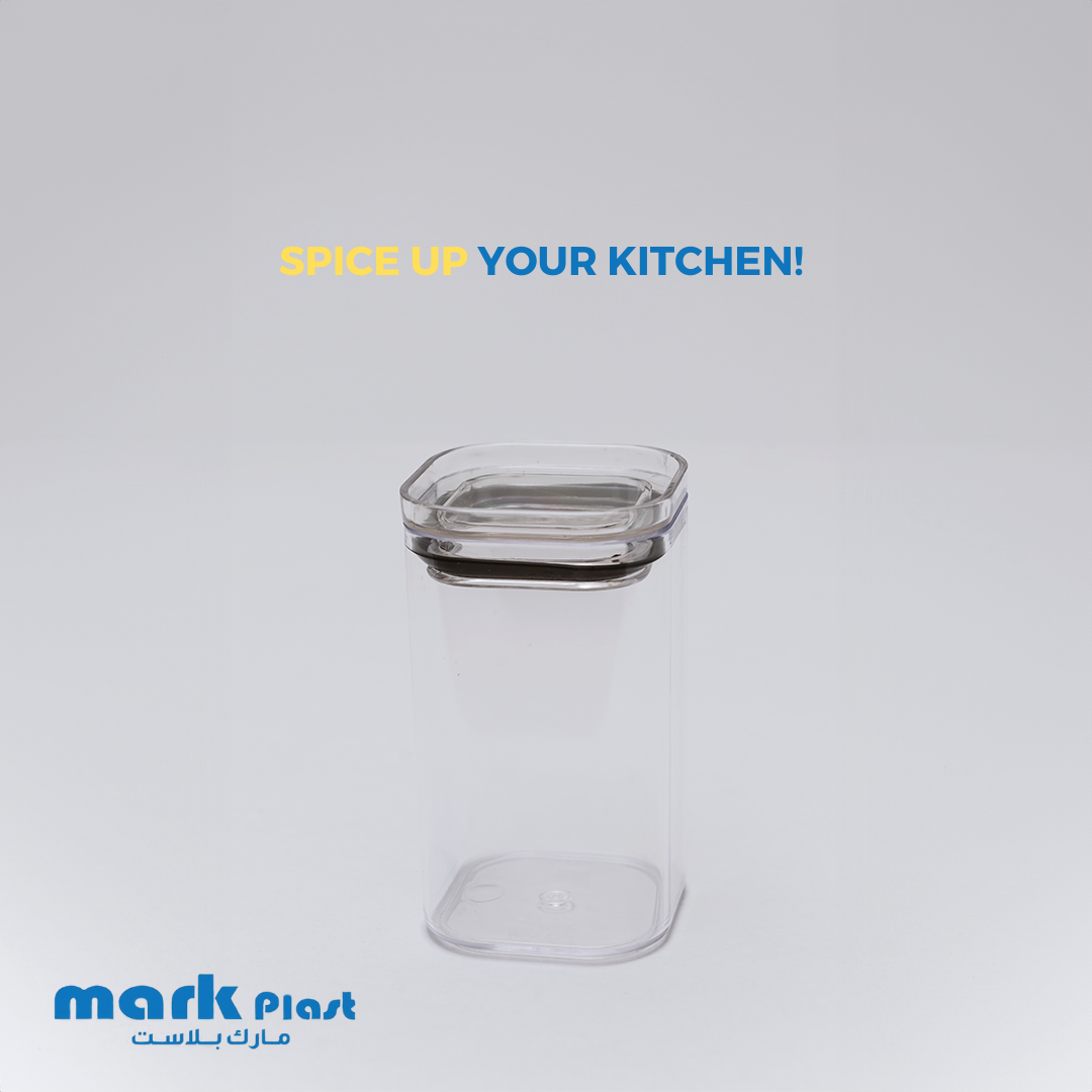 12-Pieces acrylic spices containers
